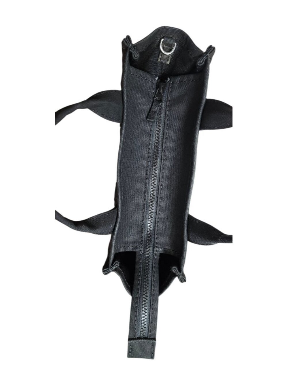 Marc Jacobs The Terry Mini Tote Bag Black Canvas Logo Handbag  100% Authentic - Picture 6 of 16